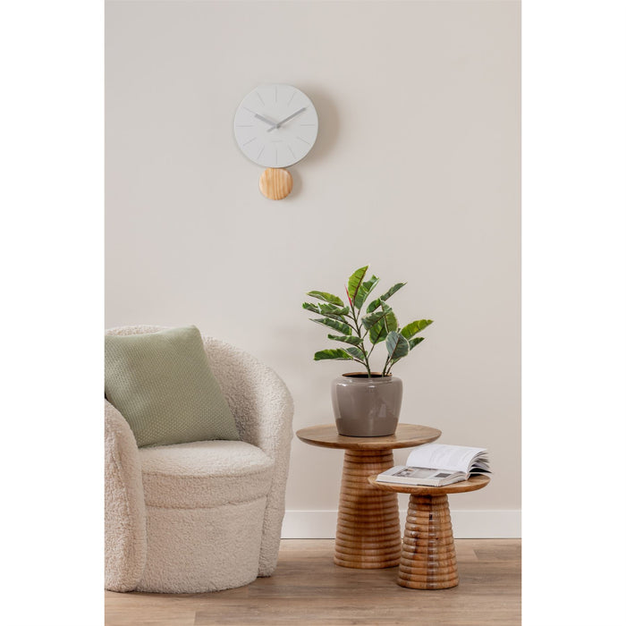 Karlsson Arlo Wooden  Pendulum 30cm Wall Clock