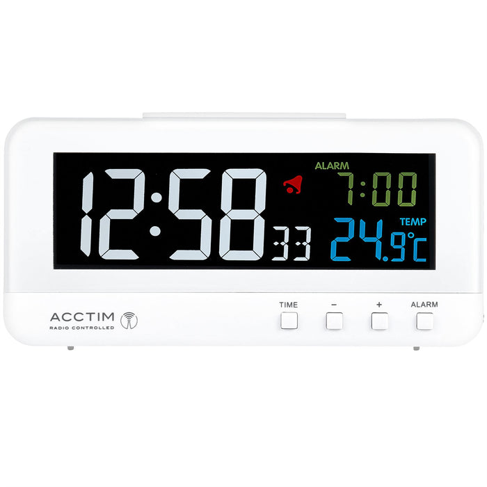 Acctim Clock Module Acctim Rialto Radio Controlled Digital Alarm Clock — Aspen Of Hereford Ltd