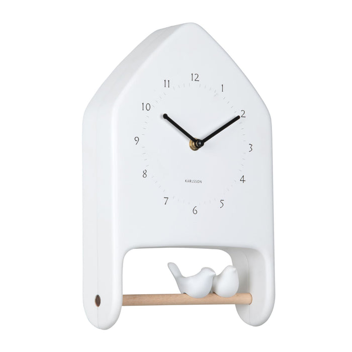 Karlsson Wall Clock Singing Love Birds
