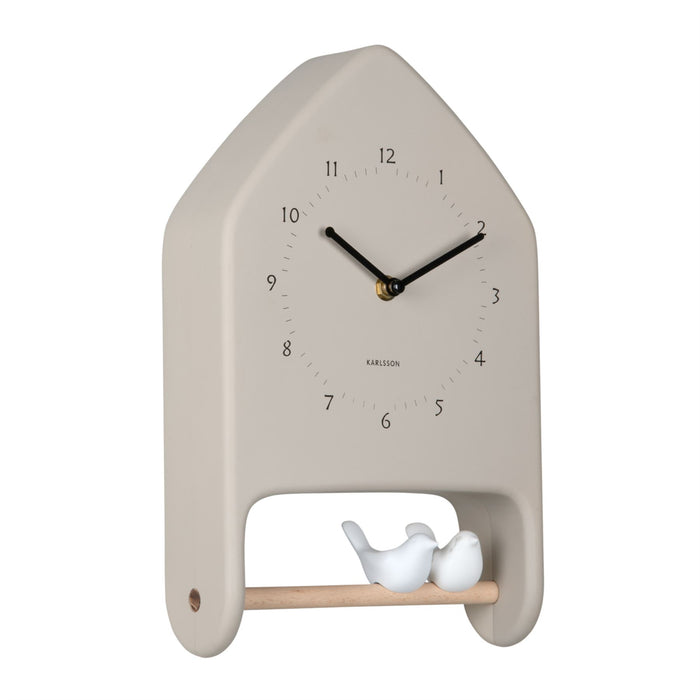 Karlsson Wall Clock Singing Love Birds