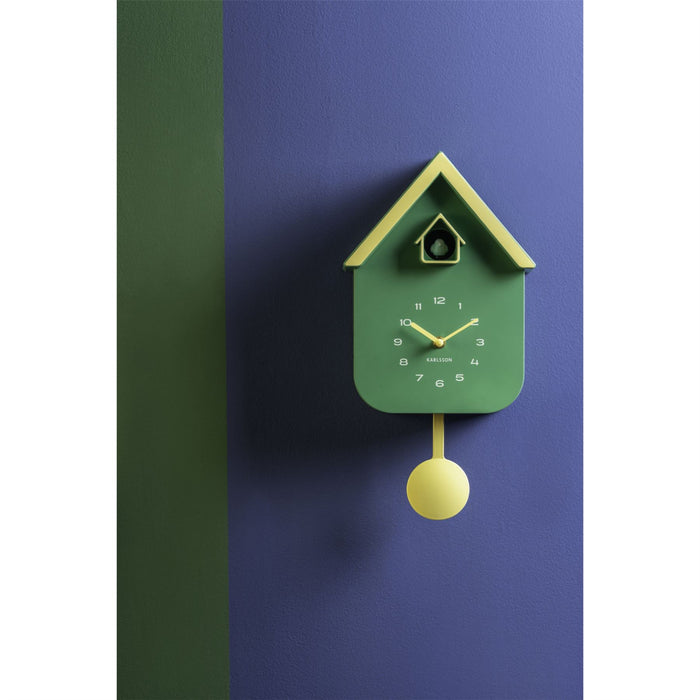 Karlsson Dupla Two Tone Colour Cuckoo Wall Clock