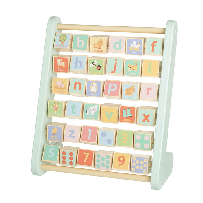 Orange Tree Toys Farmyard Alphabet Wooden Abacus