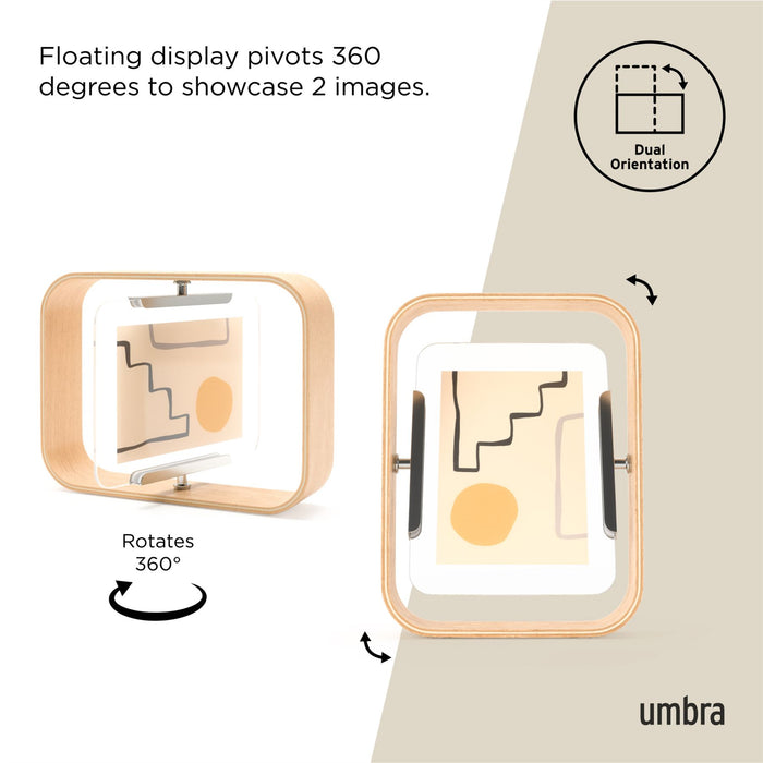 Umbra Bellwood Curved Double Sided Picture Frame