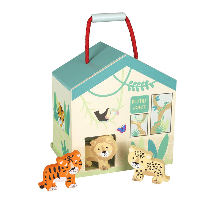 Orange Tree Toys Zoo Wooden Play Set