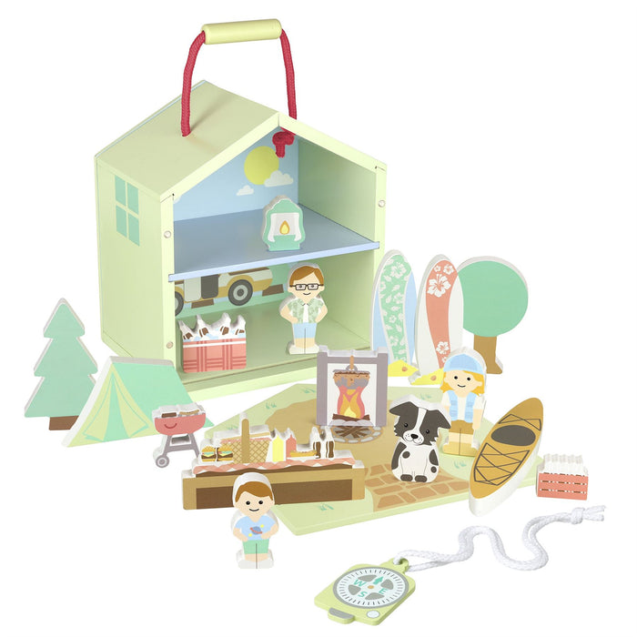 Orange Tree Toys Camping Wooden Play Set