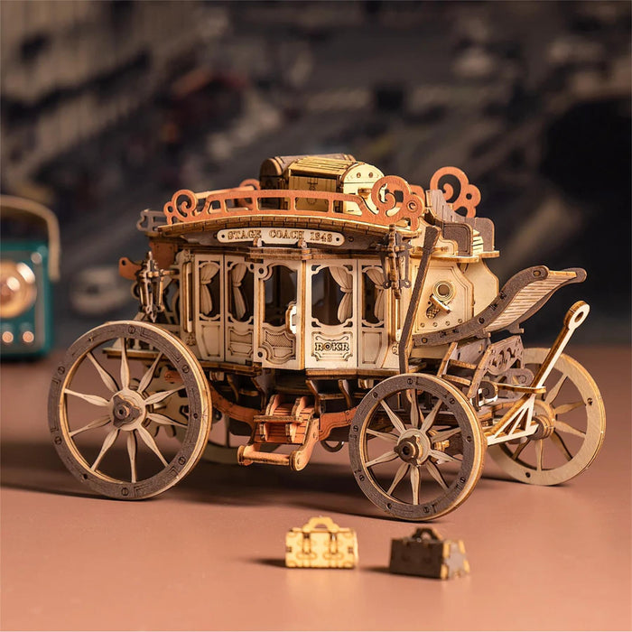 Robotime ROKR Stagecoach Mechanical Music Box Kit