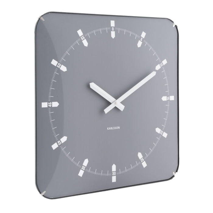 Karlsson Sucinto Dome Square Wall Clock
