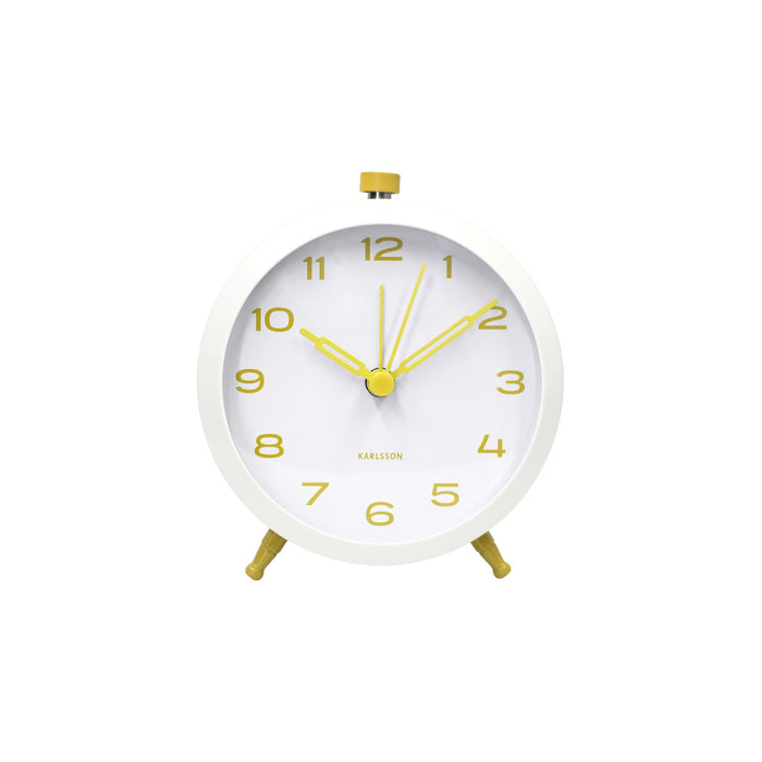 Karlsson Button Retro Analogue Alarm Clock