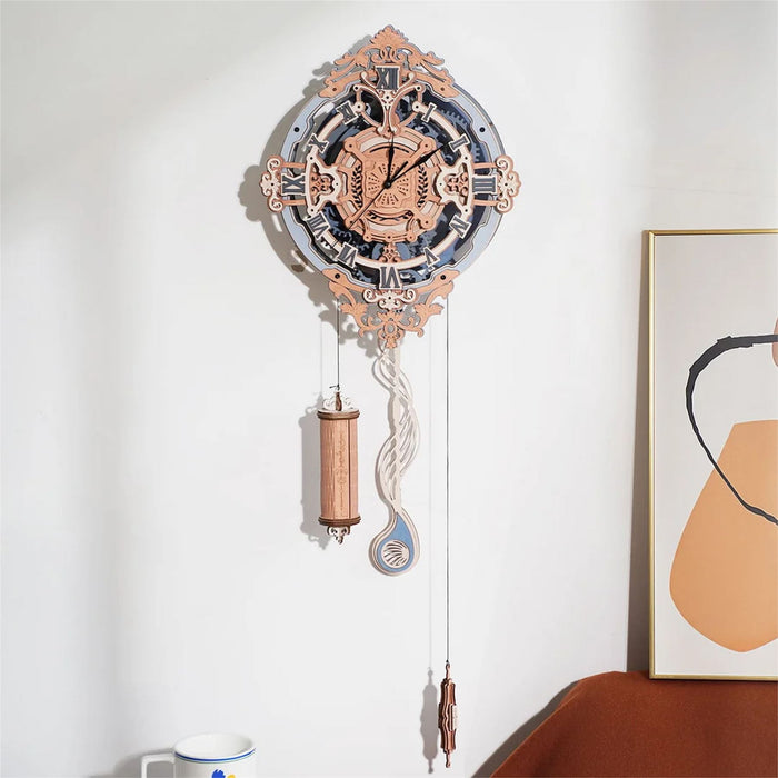 Robotime ROKR Romantic notes 3D Wall Clock Model Kit
