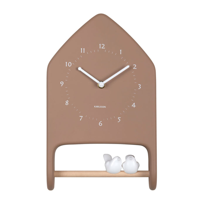 Karlsson Wall Clock Singing Love Birds