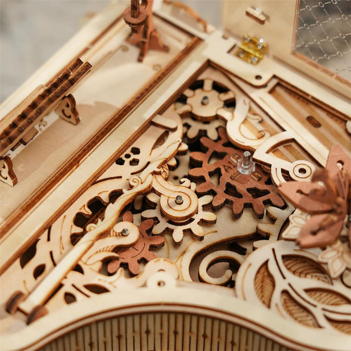 Robotime ROKR Magic Piano 3D Musical Box Wooden Model Kit