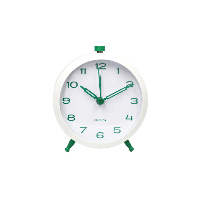 Karlsson Button Retro Analogue Alarm Clock