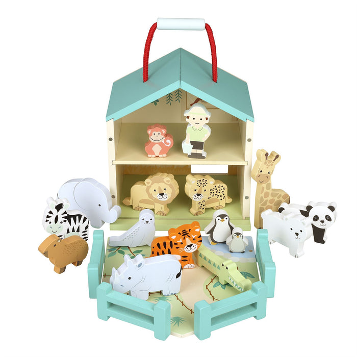Orange Tree Toys Zoo Wooden Play Set
