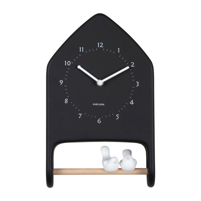 Karlsson Wall Clock Singing Love Birds