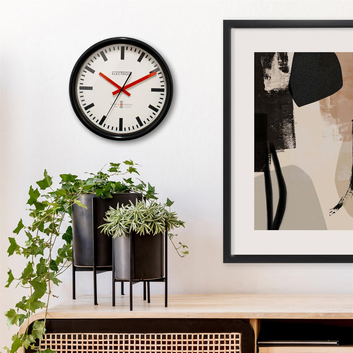 Lascelles Silent Sweep Station Wall Clock