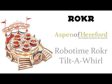 ROBOTIME Caja De Música De Rompecabezas 3D Tilt-A-Whirl EA04 Con Kits De Pintura