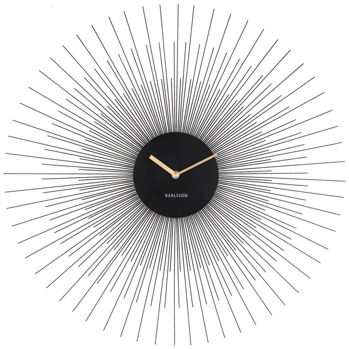 Karlsson Peony Black 60cm Wall Clock