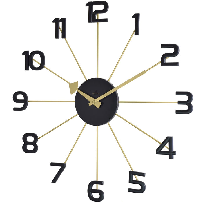 Acctim Astraea 49cm Gold/Black Wall Clock