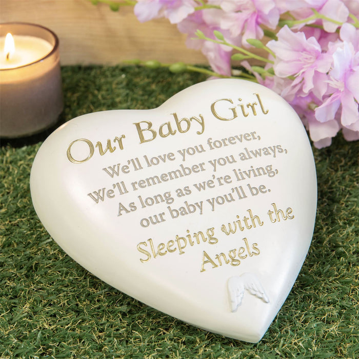 Thoughts Of You Graveside Baby Memorial Heart