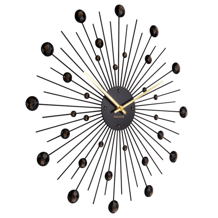 Karlsson 50cm Sunburst Crystal Wall Clock