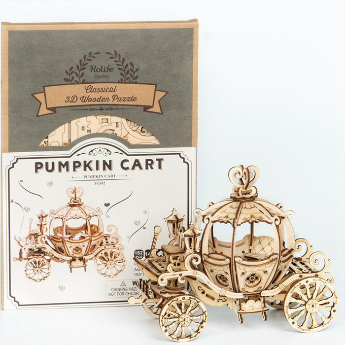 Robotime Rolife Pumpkin Cart Building Kit