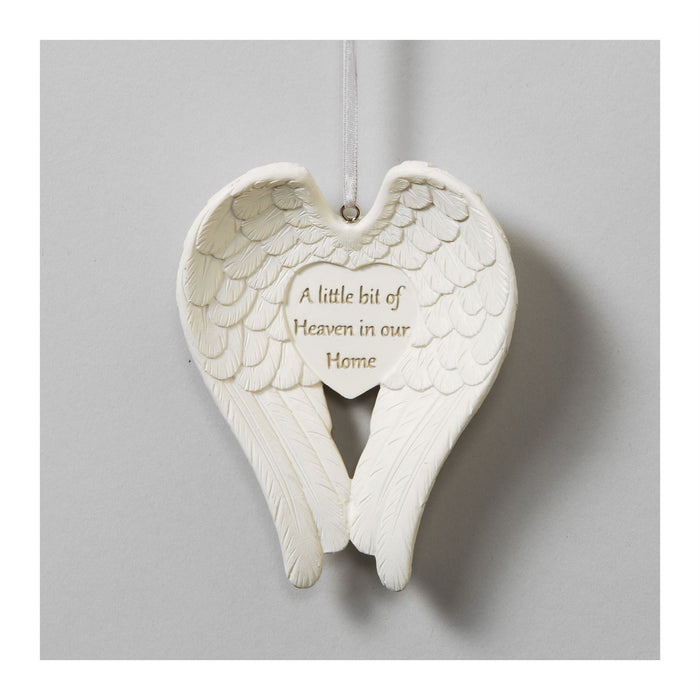 Thoughts Of You Angel Wings Memorial Ornament