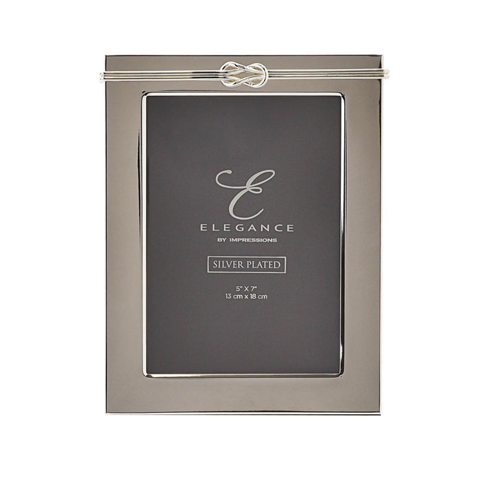 Elegance by Impressions Silver Plated Love Knot Frame