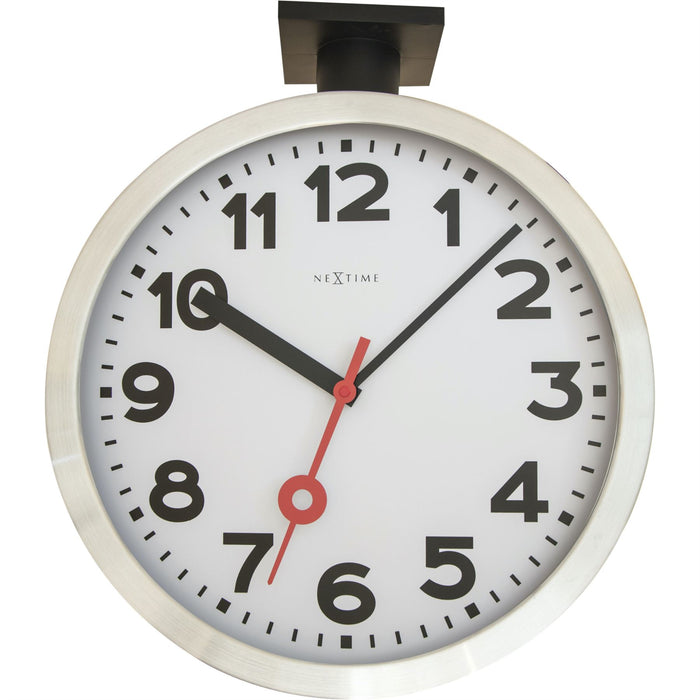 NeXtime Double Sided 36cm Wall / Ceiling Station Clock