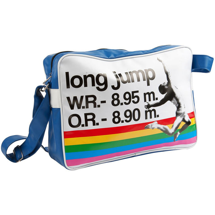 Silly Gifts Sports Blue Long Jump Record Messenger Bag