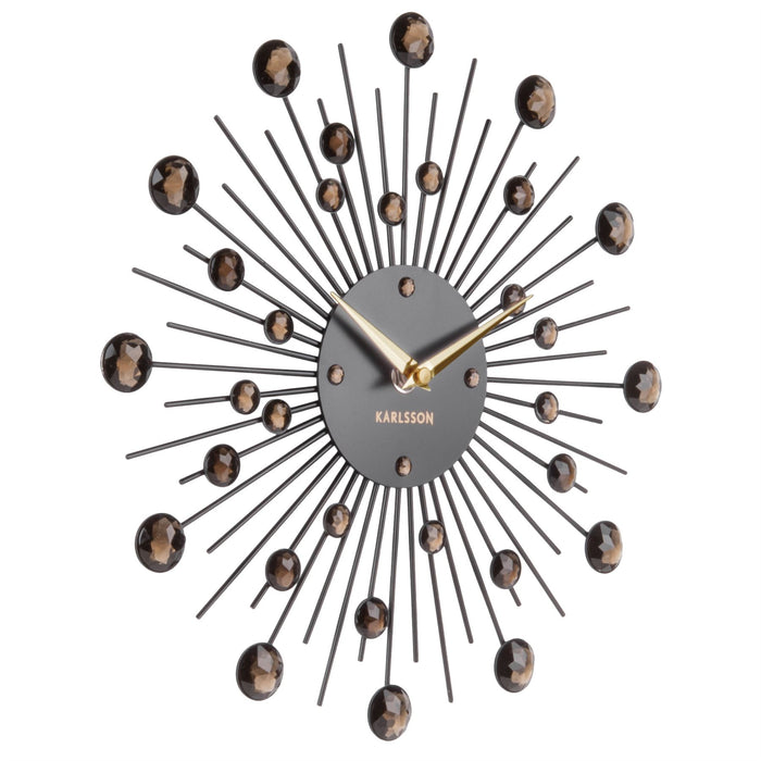 Karlsson 30cm Sunburst Crystal Wall Clock