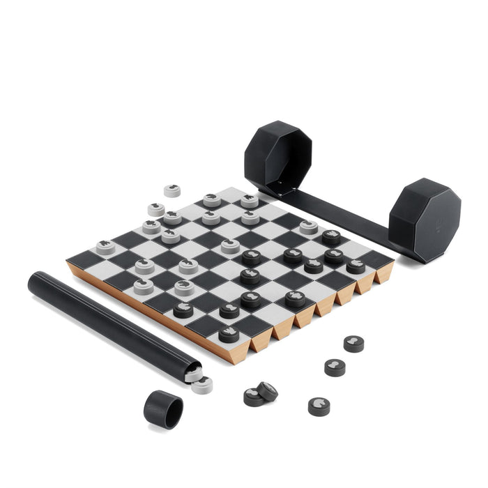 Umbra Rolz Chess/Checkers Travel Gameboard Set