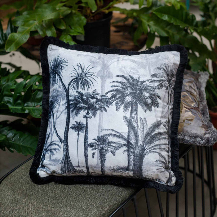 Ada Wall Black Palm Cushion