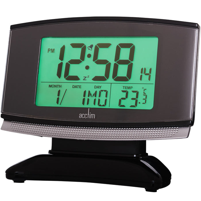 Acctim Acura Digital Alarm Clock in Black