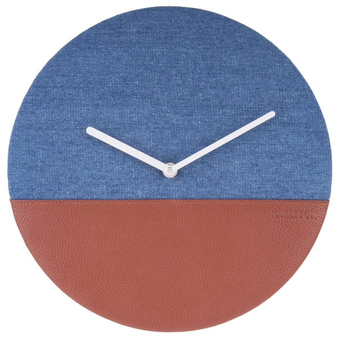 Karlsson Leather & Jeans 30cm Wall Clock