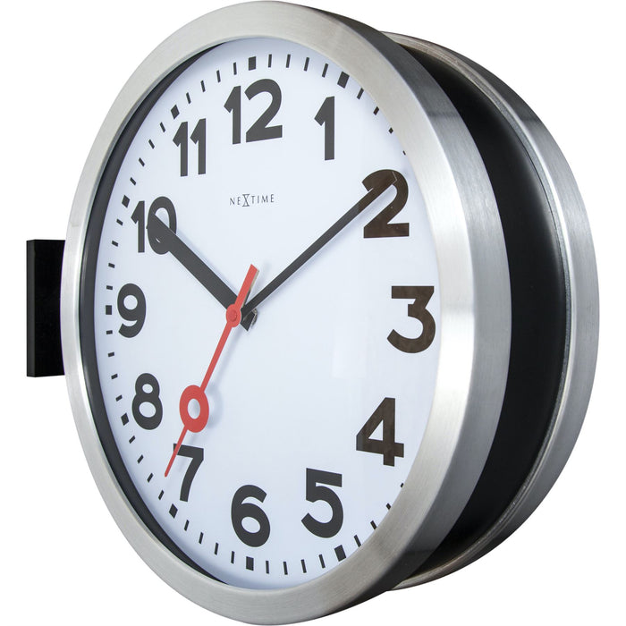NeXtime Double Sided 36cm Wall / Ceiling Station Clock