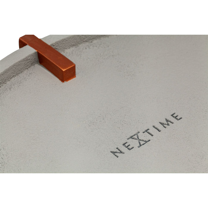 NeXtime Wall clock 33.5cm Concrete Grey 'Mohawk Wall' Wall Clock