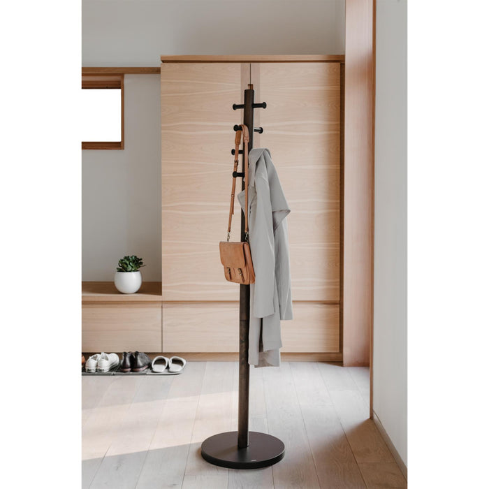 Umbra Pillar Coat Rack in Black Walnut — Aspen Of Hereford Ltd