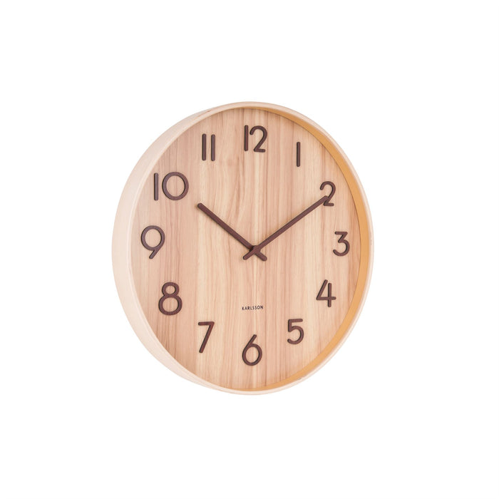 Karlsson Pure Basswood 40cm Silent Wall Clock