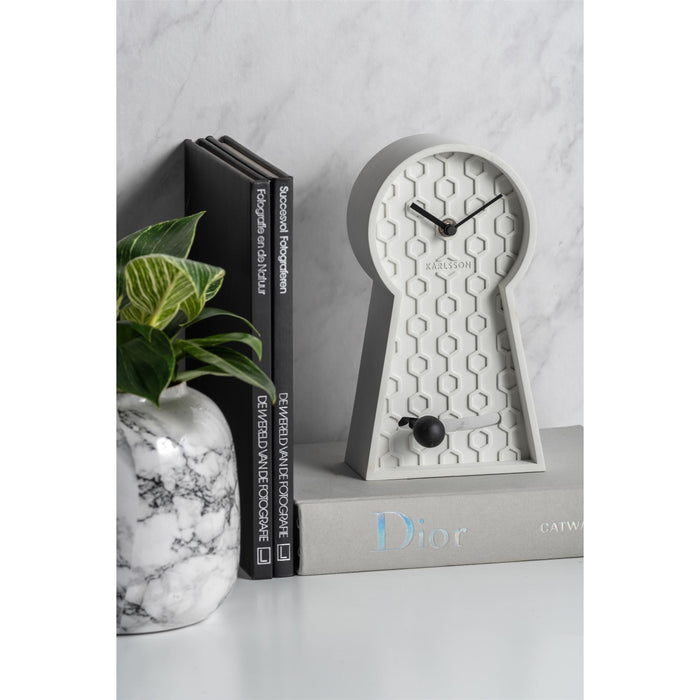 Karlsson Honeycomb Pendulum Table / Mantle Clock