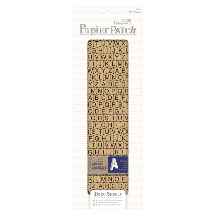 Docrafts Papermania Pack of 3 Deco Sheets