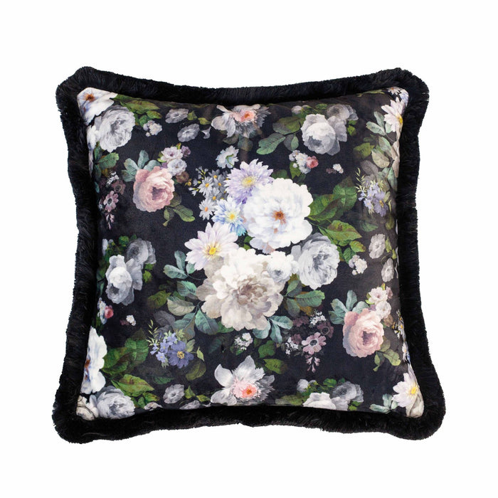 Ada Wall Black Flower Cushion