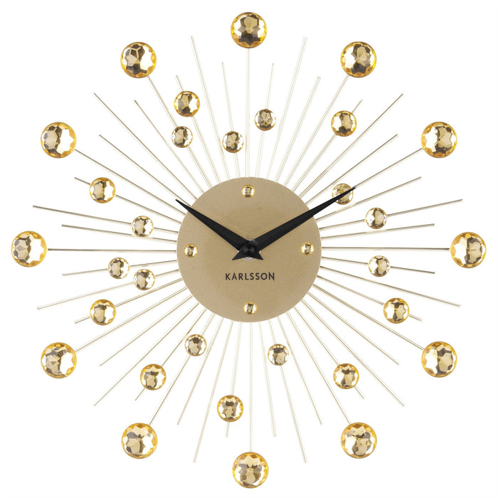 Karlsson 30cm Sunburst Crystal Wall Clock