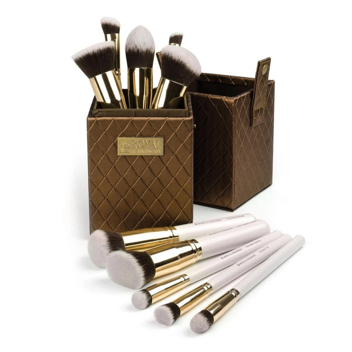 Royal & Langnickel Foxy 10 Piece Boxed Set Kabuki + Make Up Brushes