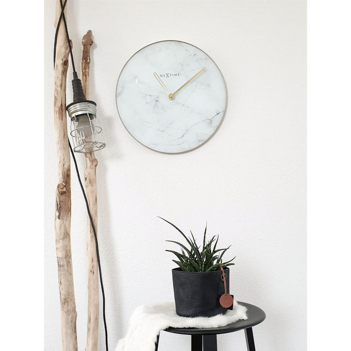 NeXtime Glass Marble Effect 40cm Wall Clock