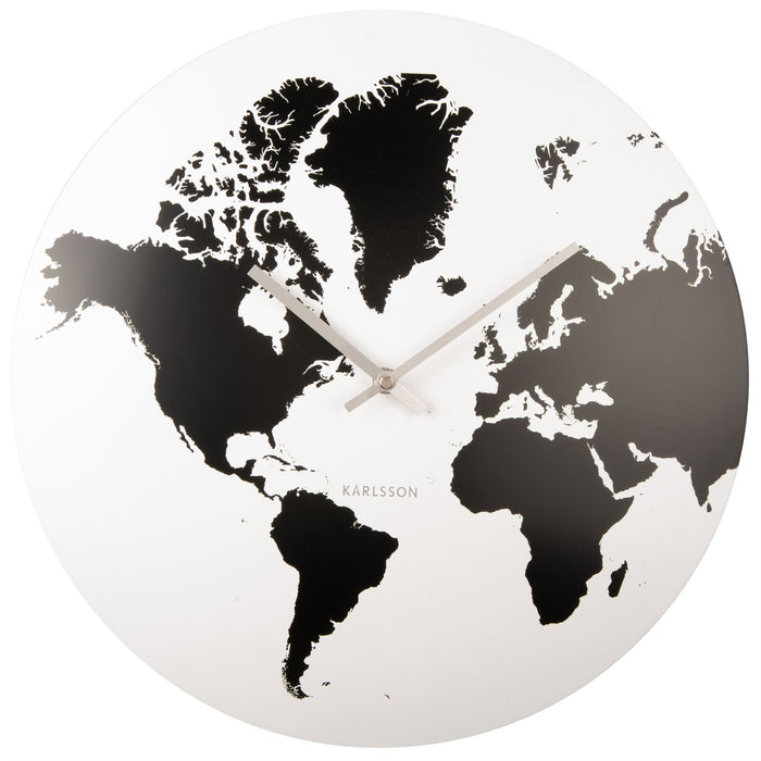 Karlsson World Map 39cm Wall Clock