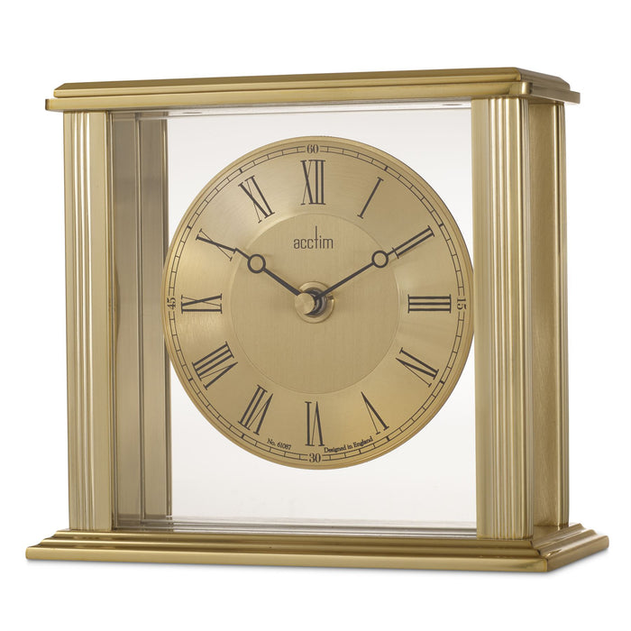 Acctim Gayhurst Brass Effect Mantel Clock