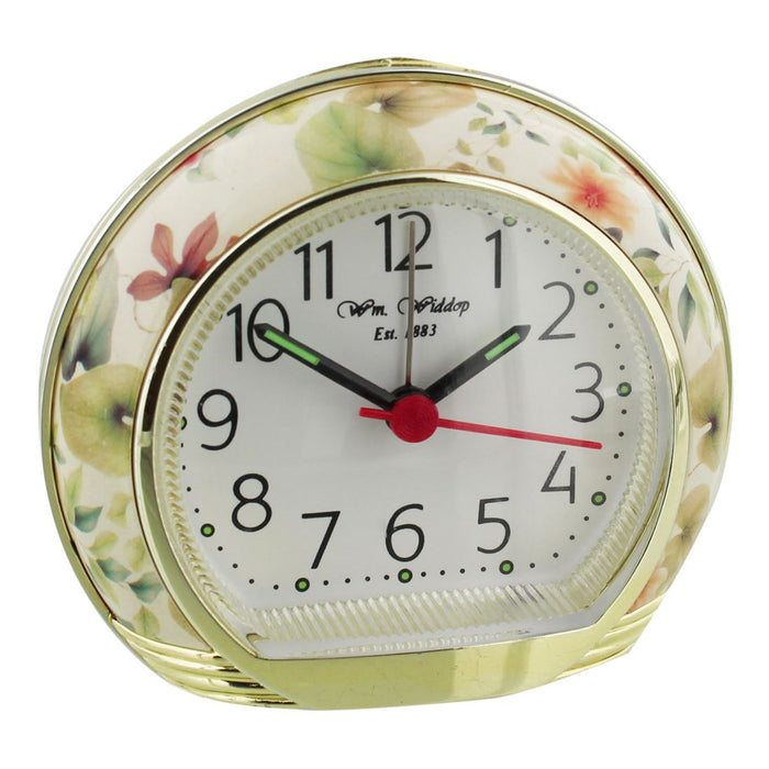 Wm.Widdop Floral Alarm Clock