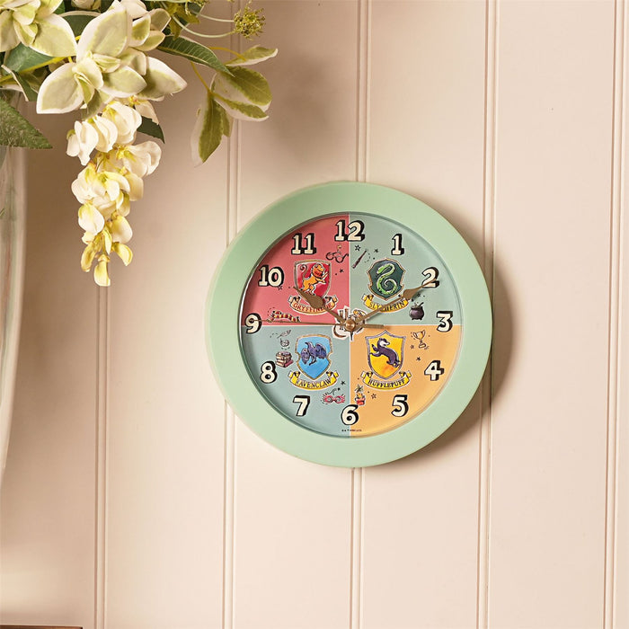 Harry Potter Charms House Crests Wall Clock