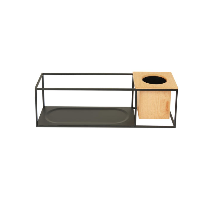 Umbra Cubist Wall Display Shelf with Wooden Container