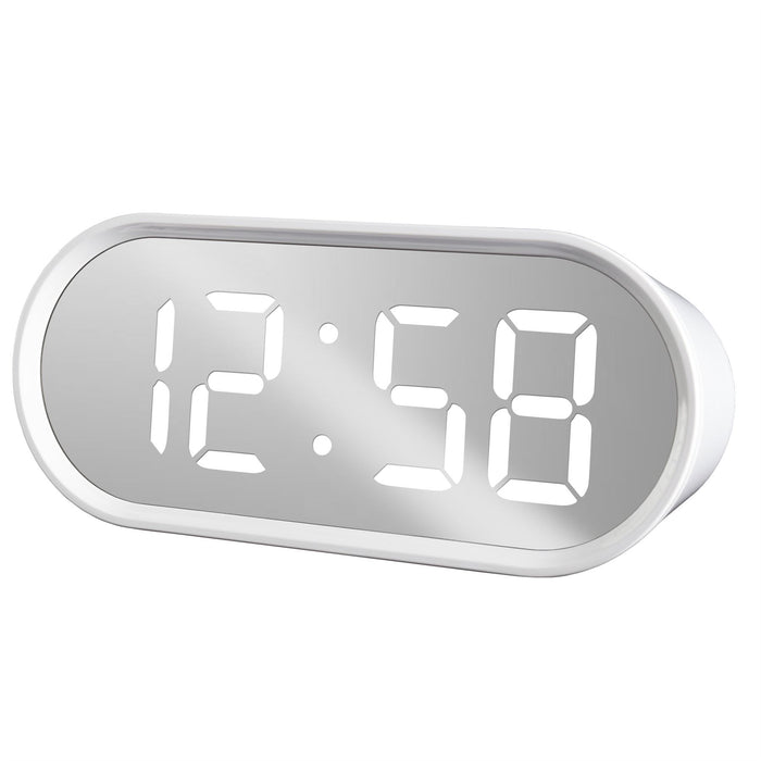 Acctim Cuscino Digital Alarm Clock in White